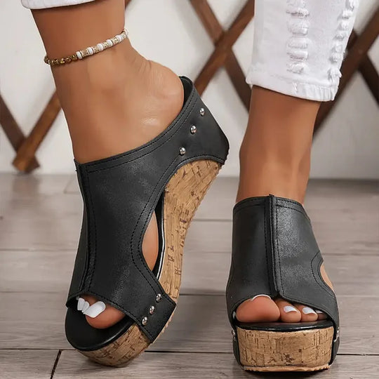 ITZEL — SANDALIAS ERGONÓMICAS CON TACÓN DE CUÑA